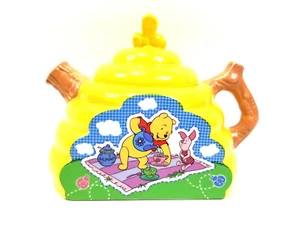 Disney Winnie The Pooh w/ Piglet Beehive Teapot with Lid Houston Harvest  - Picture 1 of 9