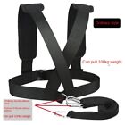Load Carrier Pull Sled Drag Shoulder Harness Weight Training Workout Strap  Gym