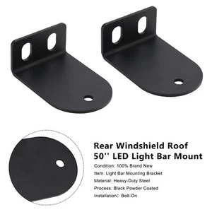 Rear Windshield Roof 50"LED Light Bar Mount For Can Am Defender 500/800/1000 - Picture 1 of 12