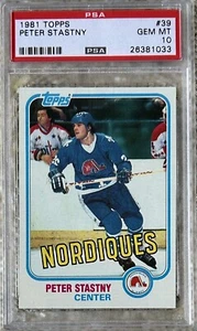 Topps Peter Stastny RC 1981 PSA 10 Low Pop - Imagen 1 de 2