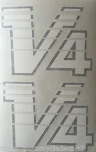 CALCOMANÍAS CARENADO YAMAHA RD500LC RZV500 "V-4" X 2 MODELO ROJO/NEGRO - Imagen 1 de 1