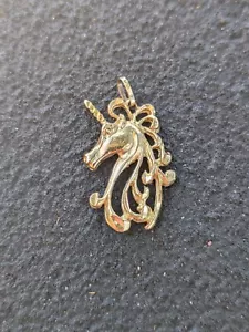 UNICORN Pendant, 14k Yellow Gold, 2.0 grams - Picture 1 of 5
