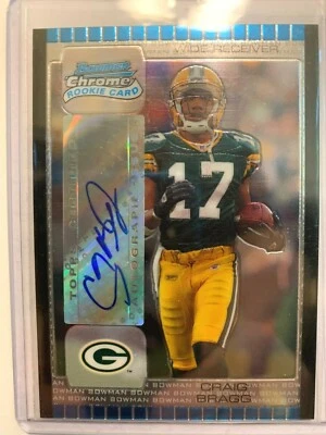 2005 Bowman Chrome Rookie Autograph Craig Bragg #256 Packers - Image 1 of 2