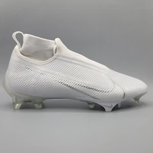 Nike Men Size 8 Vapor Edge Pro 360 White Chrome Silver Football Cleat AO8277-108 - Picture 1 of 7