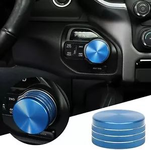 Anillo de recorte de perno con interruptor de cambio de engranaje azul para Dodge RAM 1500 2021 versión alta - Imagen 1 de 8