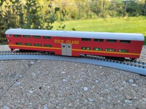 Kato HO Scale Rock Island 4-Window Cab Coach Bi-Level Passenger Car # CC116 - Picture 1 of 20
