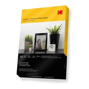 Kodak A4 Glossy Photo Paper 240gsm - 50 Sheets (5740-094) - Afbeelding 1 van 4