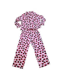 Kate Spade Pink Hearts Valentines 2 Piece Pajama Set Women's Size XL - PJs - Picture 1 of 9
