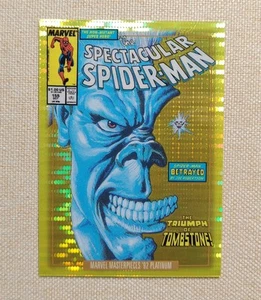 2024 Marvel Masterpieces '92 Platinum Variant Cover Seismic Gold 63/92 TOMBSTONE - Picture 1 of 4