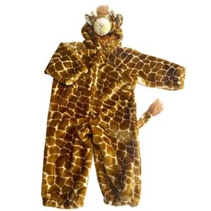Kids Giraffe Costume Hoodie One Piece Ages 2 to 4 Chrisha Playful Plush VTG 1998 - Picture 1 of 18