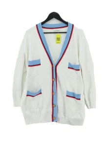 Sandro Women's Cardigan L White Viscose - Picture 1 of 8