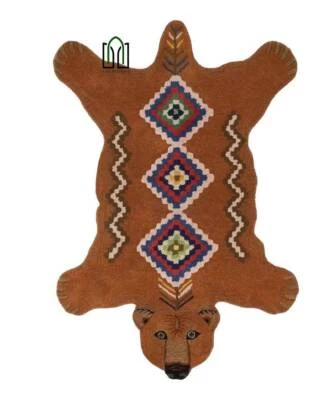 Hand Tufted Bear Animal Skin Rug Handmade Animal Shape Area Rug - Image 1 of 4