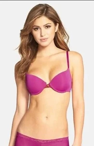 NWT Natori 730080 Pure Luxe Push Up Bra 32C Petunia/Poppy Sexy Full Coverage $70 - Picture 1 of 2