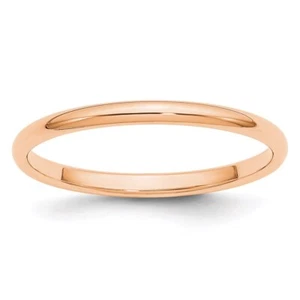 10k Rose Gold Wedding Band Ring Size 10 - Picture 1 of 2