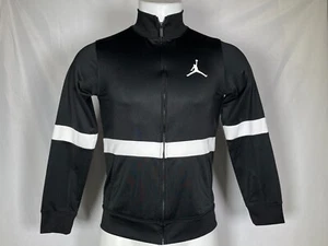 Air Jordan Brand Black Long Sleeve Full Zip Track Jacket Boys LARGE 12-13 Yrs - Picture 1 of 11
