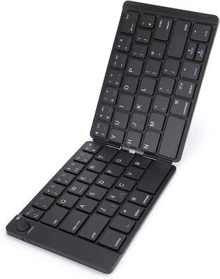 Folding Bluetooth Keyboard - Foldable Wireless QWERTY UK Keyboard for IOS, - Image 1 of 4