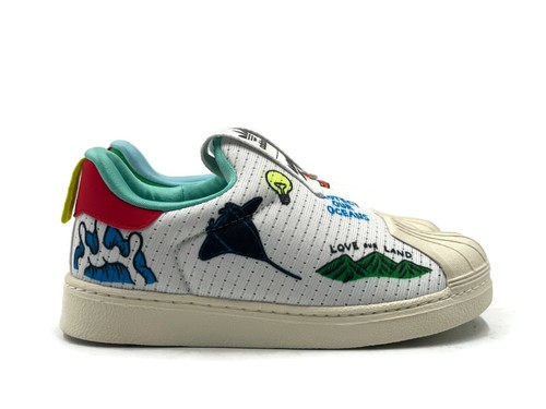 Scarpe da ginnastica Adidas Superstar 360 I Primeblue bambino ragazzo ragazza bianche NUOVE