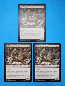 3x Desperate Farmer / Depraved Harvester Crimson Vow Mtg Creature Human 104  - Picture 1 of 6