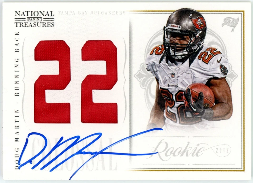 2012 National Treasures Colossal Doug Martin RC Auto Jersey 44/50 #7 - Image 1 of 2