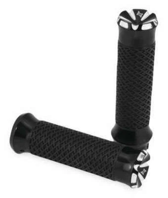 Empuñaduras Xtreme Machine Xccelerator negras 1998-2012 doble cable Harley  Foto 1 de 2