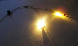 WARMWEISSES LED-LICHTSET x USA-ZÜGE BEGLEITWAGEN-LATERNEN (ENTHALTEN) MASSSTAB G ZUG - Bild 1 von 3