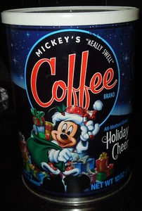Walt Disney Mickey's Really Swell Coffee mini cans 1.75 oz - Holiday Set-Vintage - Picture 1 of 5