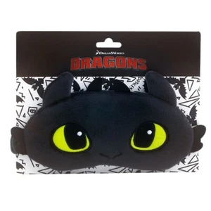 Cute Disney Dragon Toothless Costume Headband Soft Black Sleeping Eye Mask - Picture 1 of 8