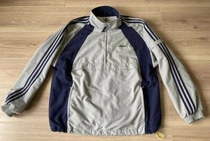 CHAQUETA DEPORTIVA ADIDAS VINTAGE TALLA D7 GB 42/44 BOLSA CANGURO EN MUY BUENA CONDICIÓN - Imagen 1 de 9