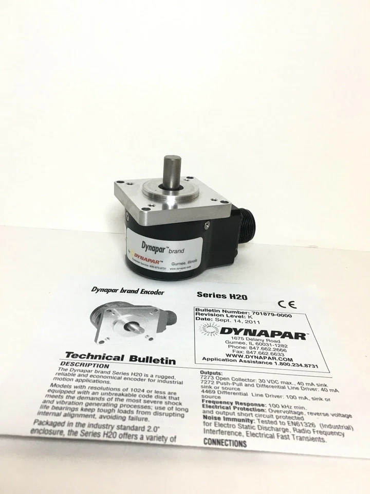  DYNAPAR H220200104201 3/8"FL 1.25" DAI, 5-26V 6P - Image 1 of 4