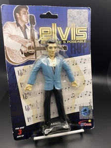 ¡Nuevo y precintado! ELVIS Presley / Figura Posable Flexible / Chaqueta Azul / NJ Croce - Imagen 1 de 4