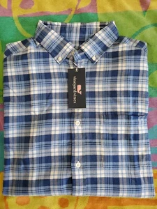 NEW VINEYARD VINES “ATLANTIC COAST” Classic Fit Long Sleeve Plaid Shirt SZ M - Picture 1 of 9