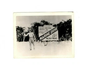 WWII ORIGINAL US Marine SEABEE Bougainville Pacific Sign Photo 100% Authentic - Picture 1 of 2