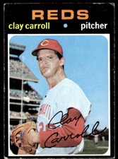 1971 Topps Clay Carroll #394 Cincinnati Reds Baseball Card