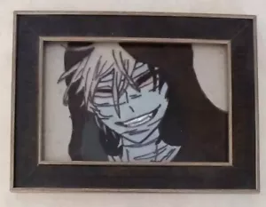 Satsuriku No Tenshi Angeli della Morte dipinti su vetro incorniciato arte - Foto 1 di 2