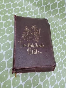 Vintage Holy Bible Family Edition of the Catholic Bible Book - Picture 1 of 16
