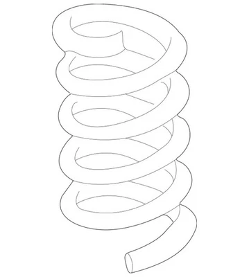 Muelle eje delantero genuino Mercedes-Benz 210-321-31-04 Foto 1 de 2