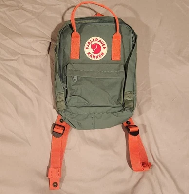 Fjallraven Kanken Teal/Pink Mini Backpack - Image 1 of 4