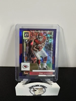 Panini Donruss Optic Tony Gonzalez 2022 #100 púrpura/50 jefes Foto 1 de 2