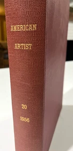 Vintage - American Artist Magazines - Entire Year 1956, Bound Hardcover, Jan-Dec - Picture 1 of 21