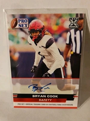 2022 Leaf Pro Set Draft - Autographs Bryan Cook  (AU, RC) Kansas City Chiefs - Image 1 of 2