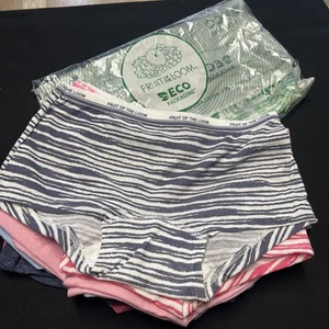 Fruit Of The Loom Underwear Girls 10 Boyshort 14 Pack Panties Blue Pink Grey - Picture 1 of 9