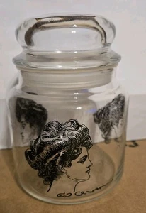 Vintage Anchor Hocking Gibson Girls Apothecary Jar 4" Tall - Picture 1 of 4
