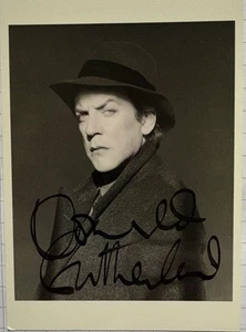 Donald Sutherland signiert Karte Hollywood Original Signatur Autogramm Signed - Bild 1 von 2