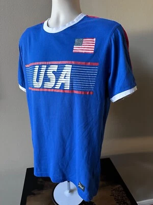 Camiseta De Colección Mitre Elite Bandera EE. UU. Años 90 (L) Azul Foto 1 de 4