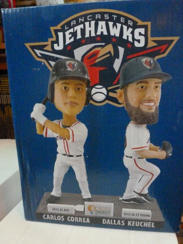 LANCASTER JETHAWKS "DUAL" CARLOS CORREA &  DALLAS KEUCHEL  BOBBLEHEAD ASTROS Cover