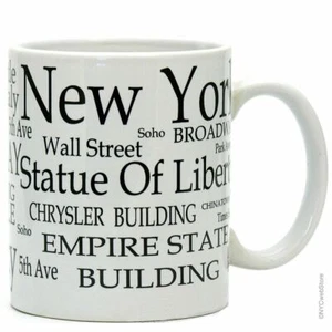 White New York City Mug - Picture 1 of 3