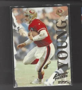 1995 ACTION PACKED FOOTBALL #7G STEVE YOUNG 24K GOLD NM/MT - Picture 1 of 2
