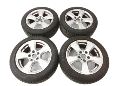 4x Kompletträder Alu Winterreifen 225/50R17 5X120/120 6.50-7.35mm für E61 530... - Bild 1 von 4