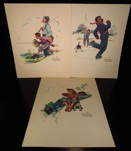 3 Vintage Norman Rockwell Prints Ready to Frame - Picture 1 of 4