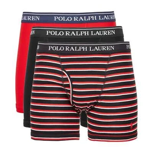 Polo Ralph Lauren Mens 3-Pack Classic Cotton Boxer Briefs (Medium, Red/Black) - Picture 1 of 1